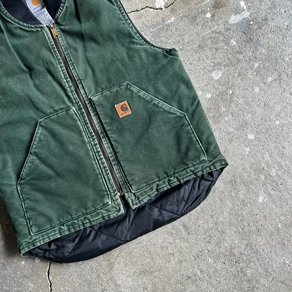 Carhartt V02 SPC green work wear vest - Picture 3 of 7